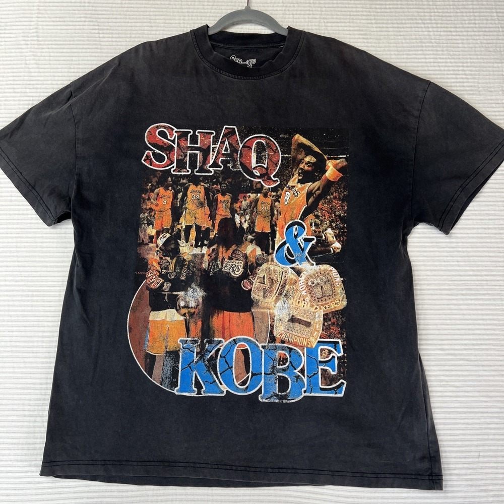 Sergio Calabasas Shaq & Kobe Bryant Size S Basketball Lakers Oversized Tshirt